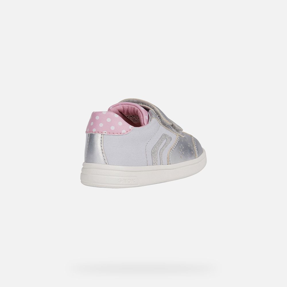 Basket Geox Djrock Girl - Argent - Bebe 761480-YEH